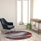 Flash Furniture Red 5' x 5' Round Abstract Design Accent Area Rug ACD-RGTRZ863-55-RD-GG - alternate 3